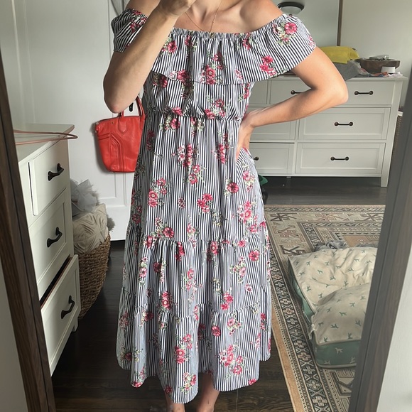 Floral off the shoulder dress - Picture 6 of 7